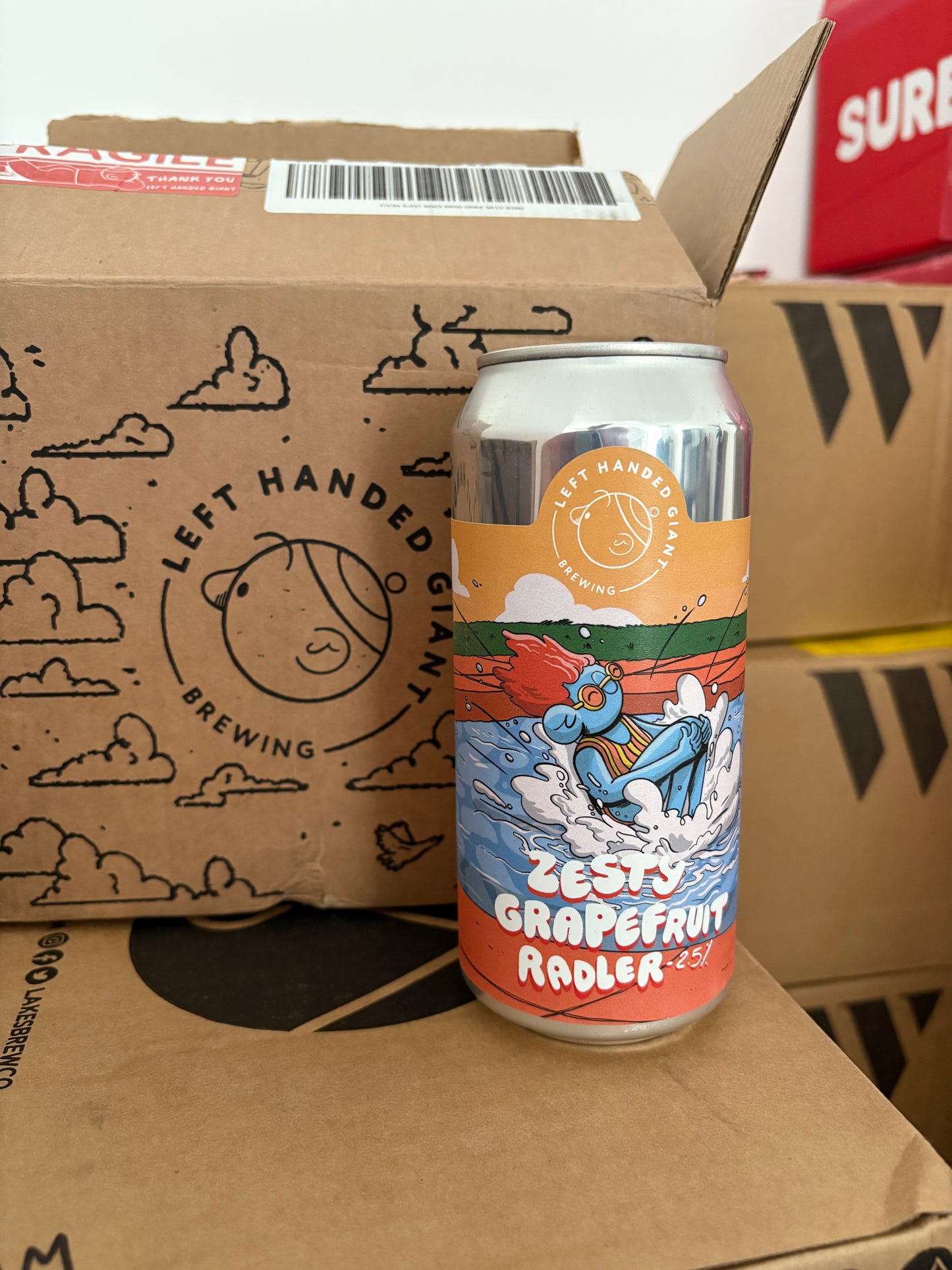 Zesty Grapefruit Radler - left handed giant 2.5%