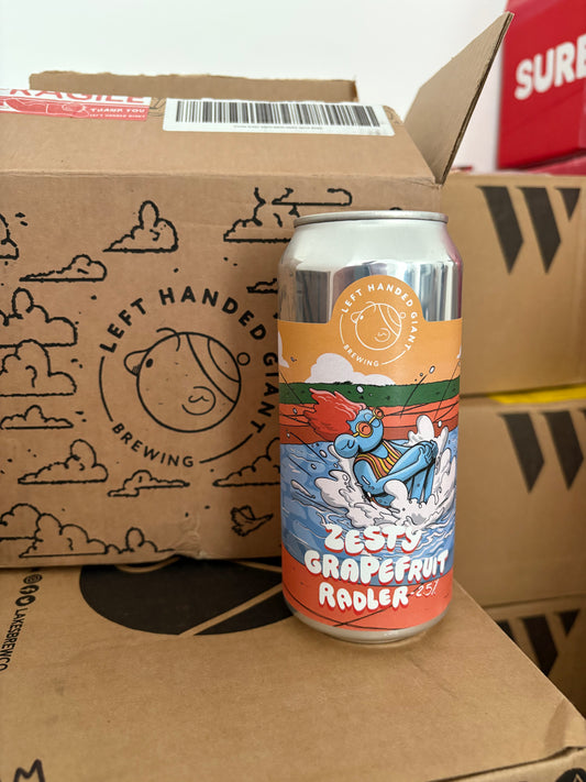 Zesty Grapefruit Radler - left handed giant 2.5%