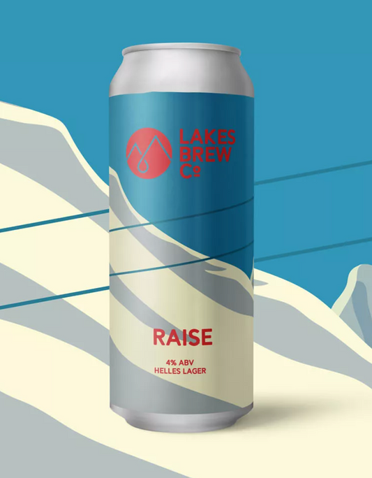 Raise Helles Lager - Lakes Brew 4%